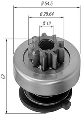 Pinion, starter